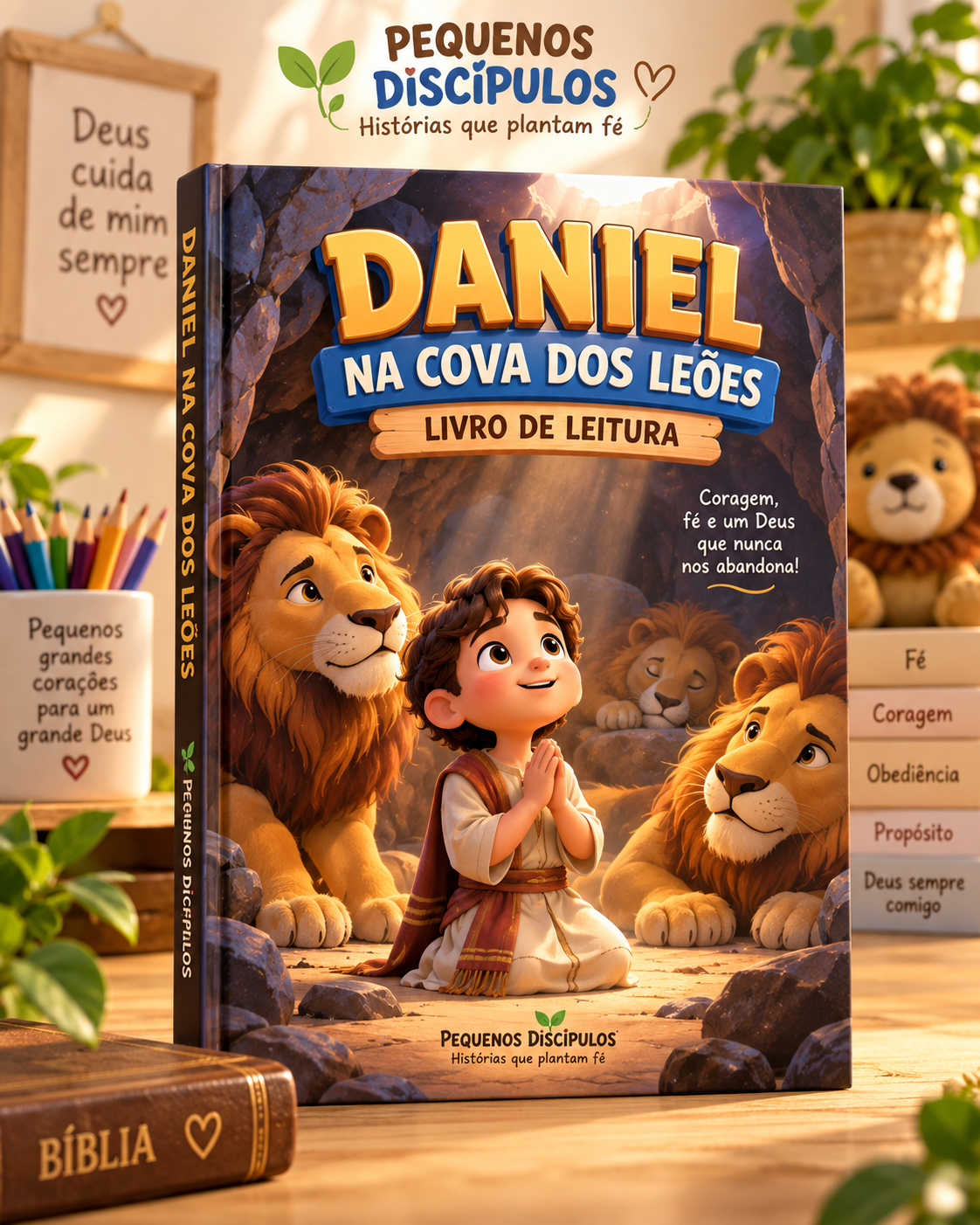 Ilustração de Daniel na Cova dos Leões